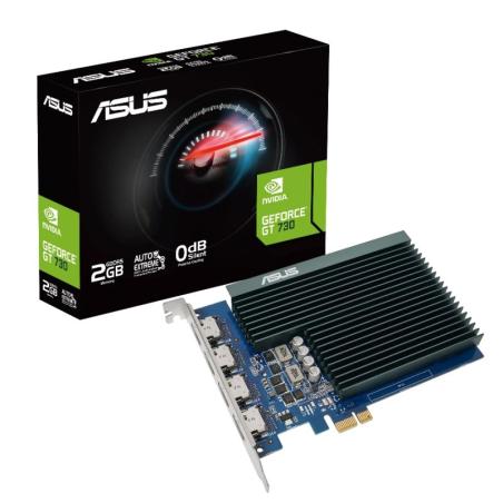 Asus vga nvidia gt 730 4h sl 2gd5 2gb 4 monitores
