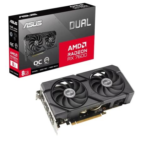 Asus vga amd dual rx 7600 o8g evo 8gb ddr6