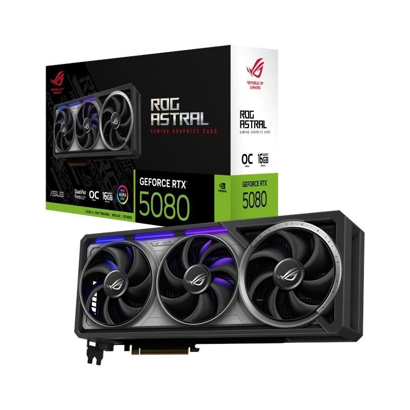 Asus vga nvidia rtx 5080 rog astral oc 16gb ddr7