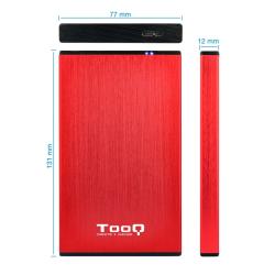 Tooq tqe-2527r caja hdd 2.5" usb 3.1 gen1/usb 3.0
