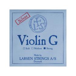 Cuerda violín Larsen 4ª Sol plata Strong 4/4