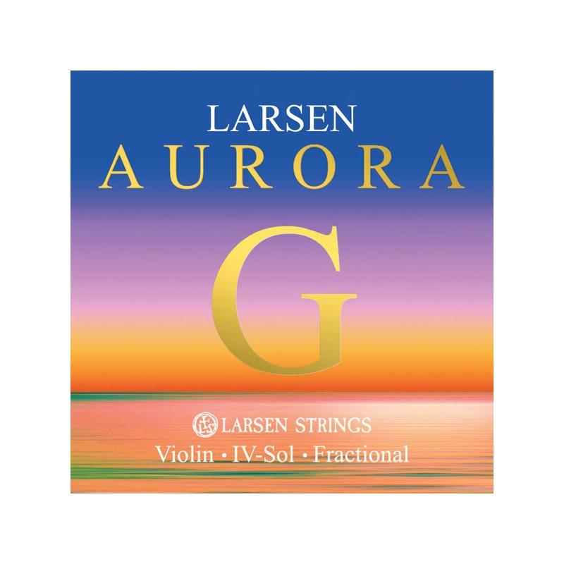 Cuerda violín Larsen Aurora 4ª Sol Medium 1/16 Cuerda violín Larsen Aurora 4ª Sol Medium 1/16
