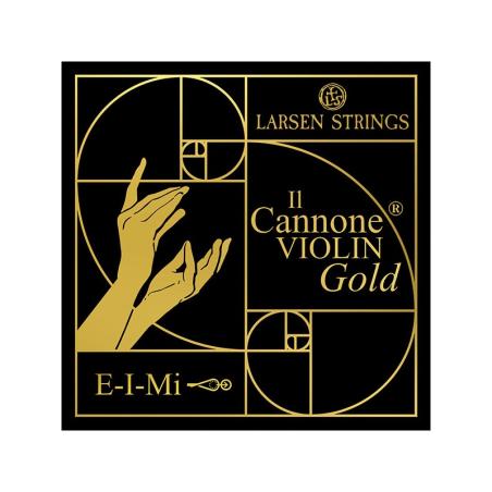 Cuerda violín Larsen Il Cannone Gold 1ª Mi Bola-Lazo 4/4 Medium 4/4