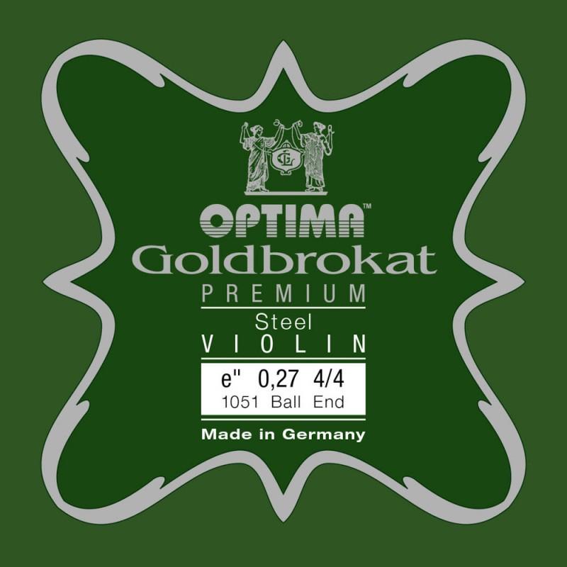 Cuerda violín Lenzner Goldbrokat Premium 1051 1ª Mi Bola 0.27 Strong 4/4 Cuerda violín Lenzner Goldbrokat Premium 1051 1ª Mi Bola 0.27 Strong 4/4