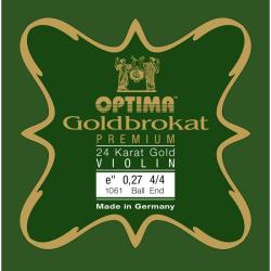 Cuerda violín Lenzner Goldbrokat Premium 24K Gold 1061 1ª Mi Bola 0.27 Strong 4/4