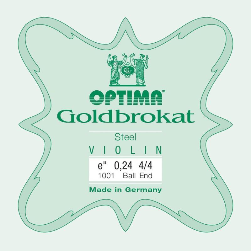Cuerda violín Optima Goldbrokat 1001 1ª Mi Bola 0.24 Extra-light 4/4 Cuerda violín Optima Goldbrokat 1001 1ª Mi Bola 0.24 Extra-light 4/4