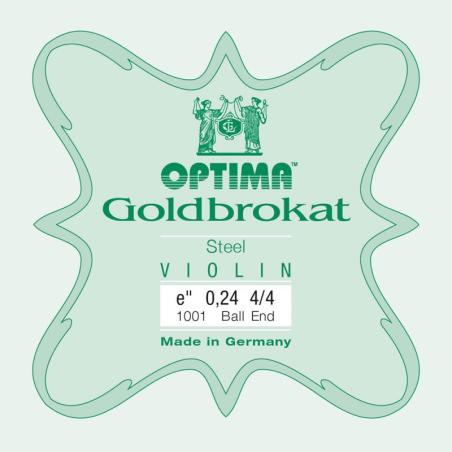 Cuerda violín Optima Goldbrokat 1001 1ª Mi Bola 0.24 Extra-light 4/4