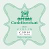 Cuerda violín Optima Goldbrokat 1001 1ª Mi Bola 0.24 Extra-light 4/4