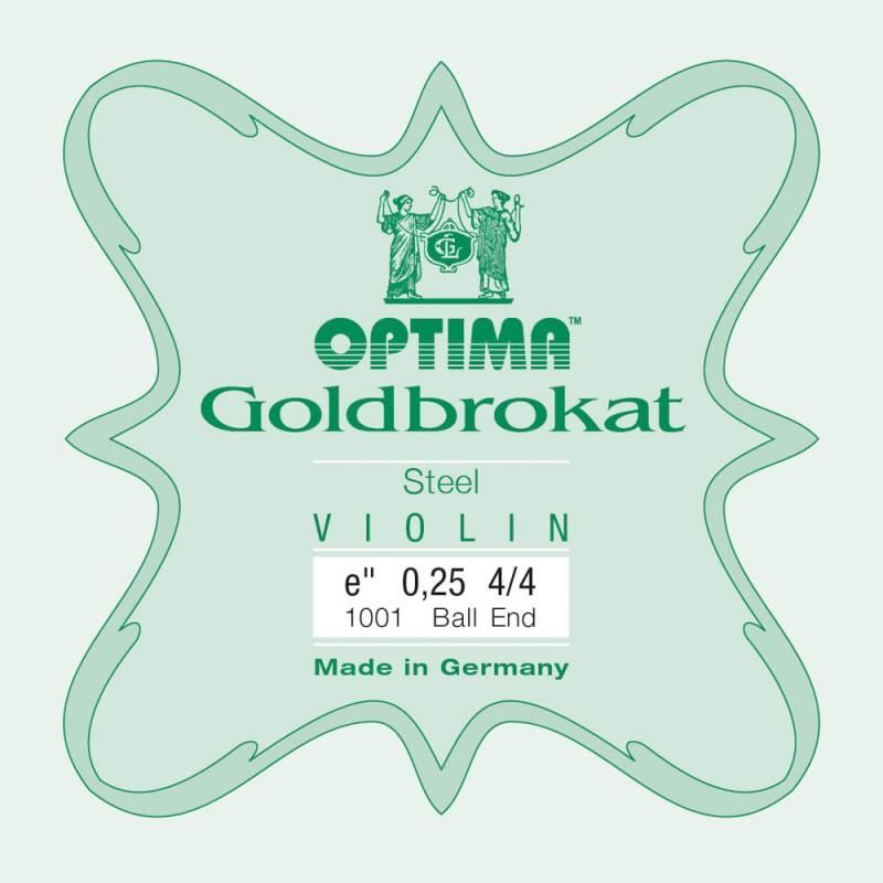 Cuerda violín Optima Goldbrokat 1001 1ª Mi Bola 0.25 Light 4/4 Cuerda violín Optima Goldbrokat 1001 1ª Mi Bola 0.25 Light 4/4