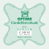 Cuerda violín Optima Goldbrokat 1001 1ª Mi Bola 0.26 Medium 4/4