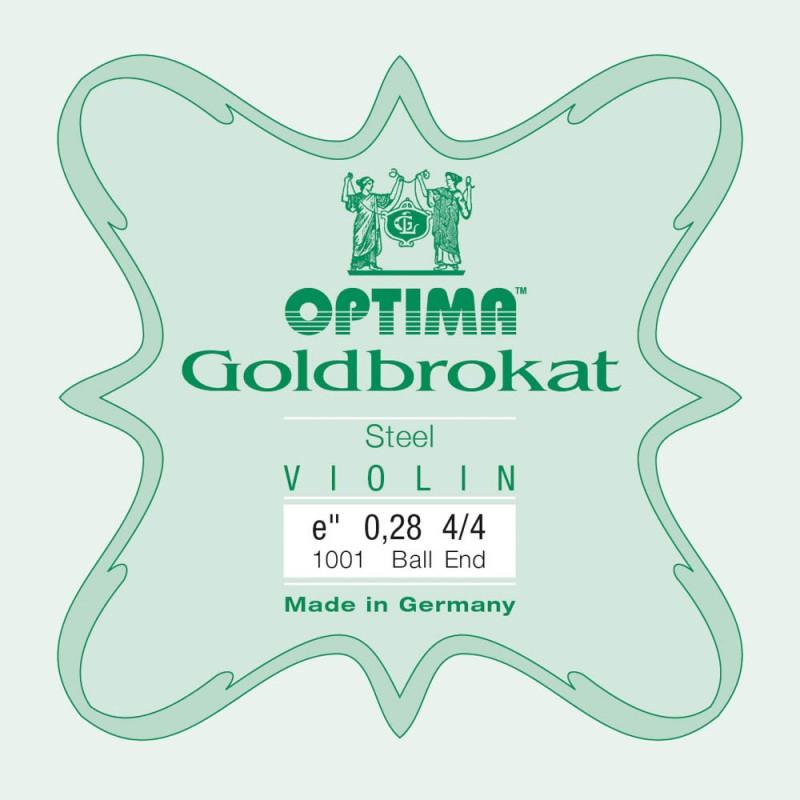 Cuerda violín Optima Goldbrokat 1001 1ª Mi Bola 0.28 Extra-hard 4/4 Cuerda violín Optima Goldbrokat 1001 1ª Mi Bola 0.28 Extra-hard 4/4