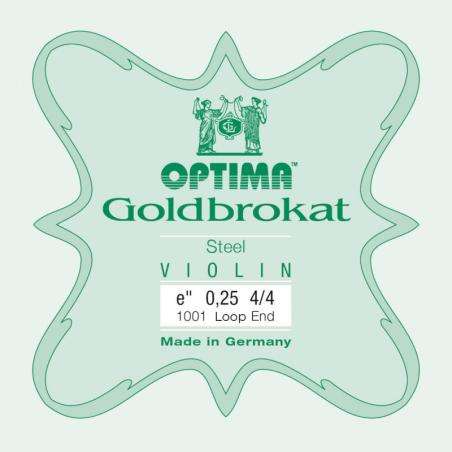 Cuerda violín Optima Goldbrokat 1001 1ª Mi lazo 0.25 Light 4/4