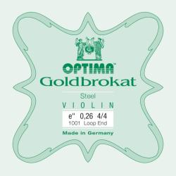 Cuerda violín Optima Goldbrokat 1001 1ª Mi lazo 0.26 Medium 4/4