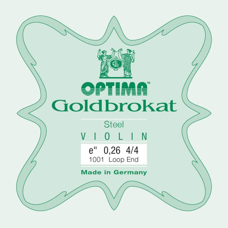 Cuerda violín Optima Goldbrokat 1001 1ª Mi lazo 0.26 Medium 4/4 Cuerda violín Optima Goldbrokat 1001 1ª Mi lazo 0.26 Medium 4/4