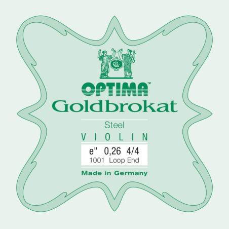 Cuerda violín Optima Goldbrokat 1001 1ª Mi lazo 0.26 Medium 4/4