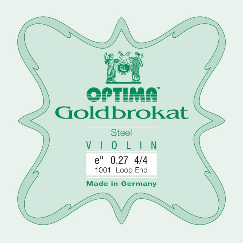 Cuerda violín Optima Goldbrokat 1001 1ª Mi lazo 0.27 Hard 4/4 Cuerda violín Optima Goldbrokat 1001 1ª Mi lazo 0.27 Hard 4/4