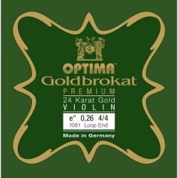 Cuerda violín Optima Goldbrokat Premium 24K Gold 1061 1ª Mi lazo 0.26 Medium 4/4