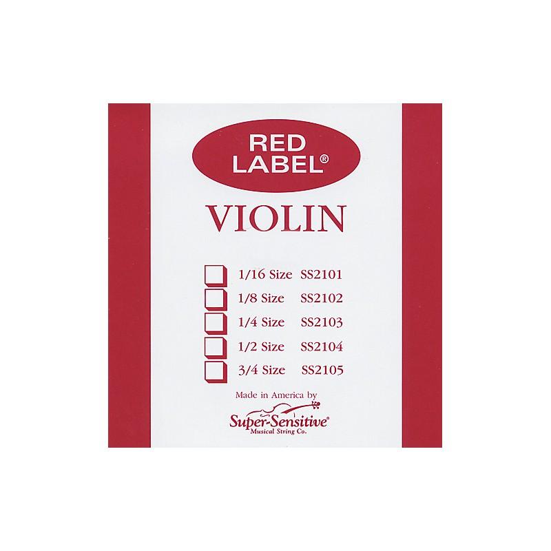 Cuerda violín Super-Sensitive Red Label 3ª Re Medium 4/4 Cuerda violín Super-Sensitive Red Label 3ª Re Medium 4/4