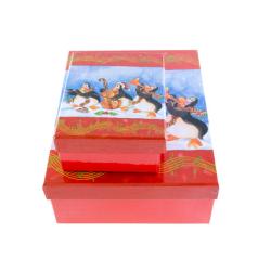 Dos cajas pingüinos Navidad