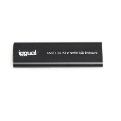 Iggual caja externa usb-c 3.1 ssd m.2 nvme y sata