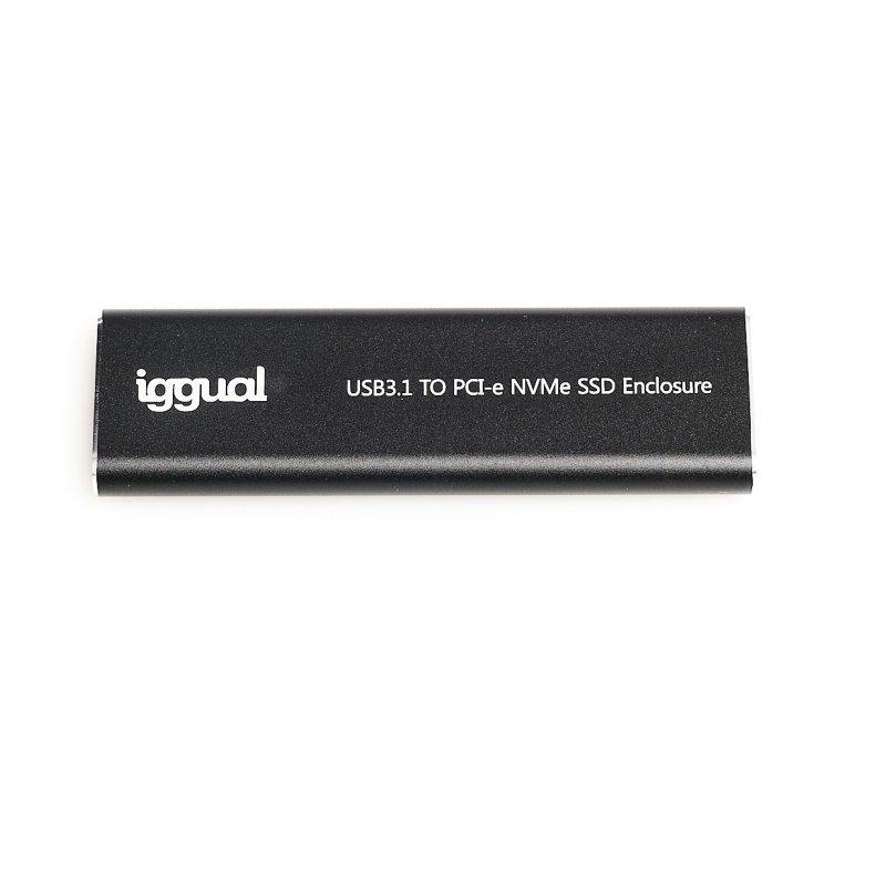 Iggual caja externa usb-c 3.1 ssd m.2 nvme y sata