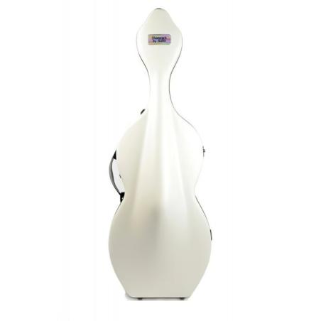 Estuche cello Bam Shamrock Hightech 1003XL con ruedas 4/4 White Blanco