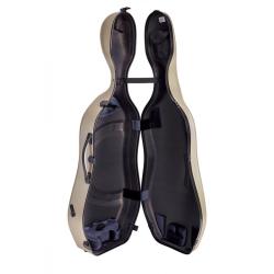 Estuche cello Bam SUP1005XL Slim 2.9 Suprême Hightech 4/4 Champagne/black Champagne/Negro