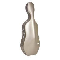 Estuche cello Bam SUP1005XL Slim 2.9 Suprême Hightech 4/4 Champagne/silver Champagne/Plata
