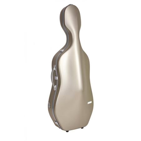 Estuche cello Bam SUP1005XL Slim 2.9 Suprême Hightech 4/4 Champagne/silver Champagne/Plata