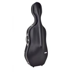 Estuche cello Bam SUP1005XL Slim 2.9 Suprême Hightech 4/4 Black/silver Negro/Plata