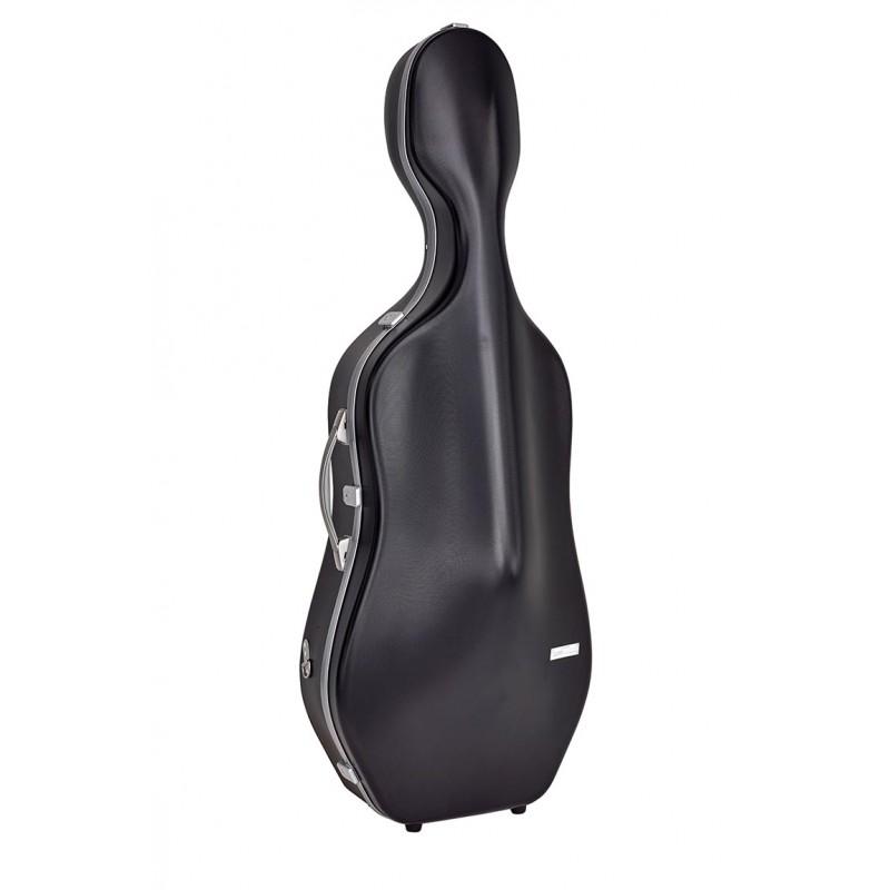 Estuche cello Bam SUP1005XL Slim 2.9 Suprême Hightech 4/4 Black/silver Negro/Plata
