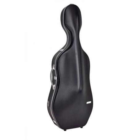 Estuche cello Bam SUP1005XL Slim 2.9 Suprême Hightech 4/4 Black/silver Negro/Plata