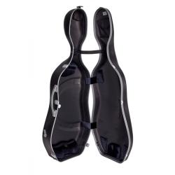 Estuche cello Bam SUP1005XL Slim 2.9 Suprême Hightech 4/4 Black/silver Negro/Plata