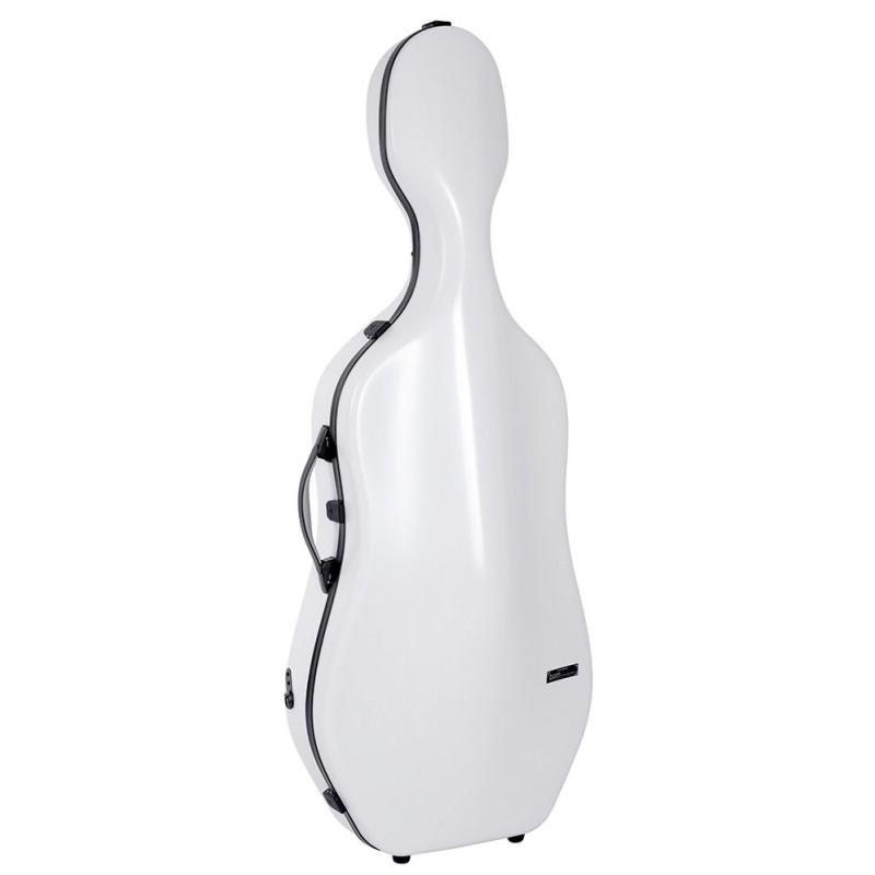 Estuche cello Bam SUP1005XLW Slim 2.9 Ice Suprême Hightech 4/4 White/black Blanco/Negro