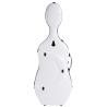 Estuche cello Bam SUP1005XLW Slim 2.9 Ice Suprême Hightech 4/4 White/black Blanco/Negro