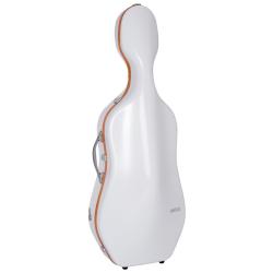 Estuche cello Bam SUP1005XLW Slim 2.9 Ice Suprême Hightech 4/4 White/orange Blanco/Naranja