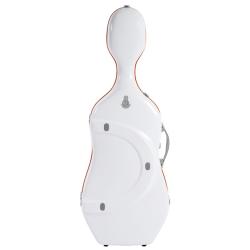 Estuche cello Bam SUP1005XLW Slim 2.9 Ice Suprême Hightech 4/4 White/orange Blanco/Naranja