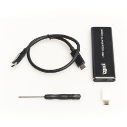 Iggual caja externa usb-c 3.1 ssd m.2 nvme y sata