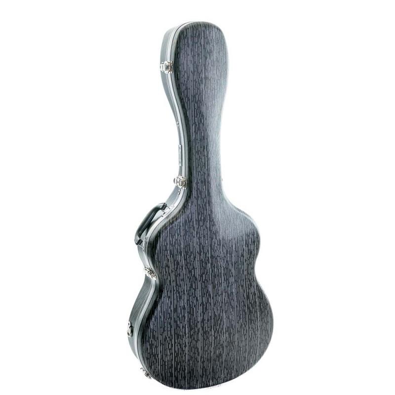 Estuche guitarra clásica ABS Rapsody Armonia Striped black Negro rayas Estuche guitarra clásica ABS Rapsody Armonia Striped black Negro rayas