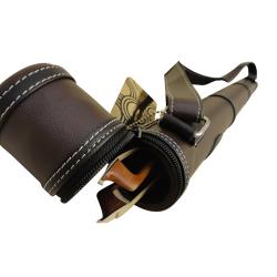 Estuche para 2 arcos de violín/viola/cello Pedi Brown Marrón