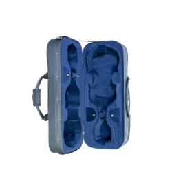 Estuche para 2 violines Rapsody Duo rectangular 4/4 negro 4/4