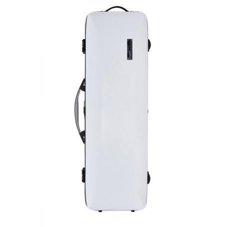 Estuche rectangular Violín BAM Ice Suprême Hightech ICE2018XLW 4/4 White/black Blanco/Negro