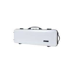 Estuche rectangular Violín BAM Ice Suprême Hightech ICE2018XLW 4/4 White/black Blanco/Negro