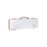 Estuche rectangular Violín BAM Ice Suprême Hightech ICE2018XLW 4/4 White/orange Blanco/Naranja