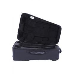 Estuche trompeta doble Bam Nuevo Trekking TREK3024S Brushed aluminum Aluminio cepillado