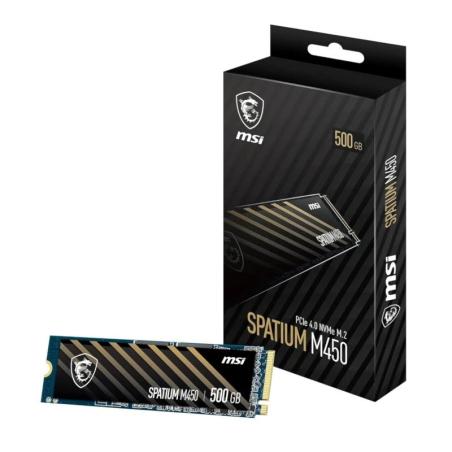 Msi ssd spatium m450 500gb pcie 4.0 nvme 3600 mb-s