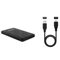Tooq caja externa 2,5" sata usb3.1 gen1 negra