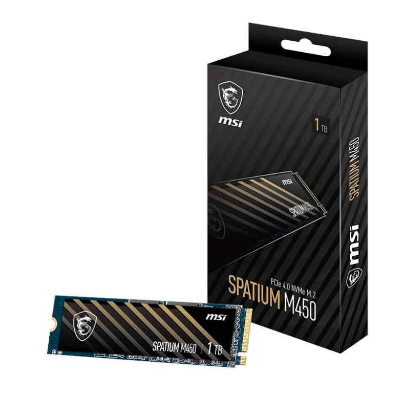 Msi ssd spatium m450 1tb pcie 4.0 nvme 3600 mb-s