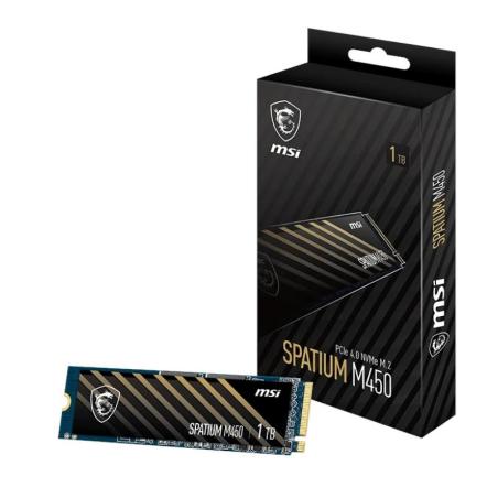Msi ssd spatium m450 1tb pcie 4.0 nvme 3600 mb-s