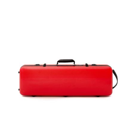 Estuche violín Artist Dynamic policarbonato rectangular con bolsa partituras 4/4 Red Rojo